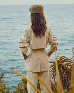 YERSE Hats^Raffia Beret Natural