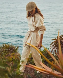 YERSE Hats^Raffia Beret Natural