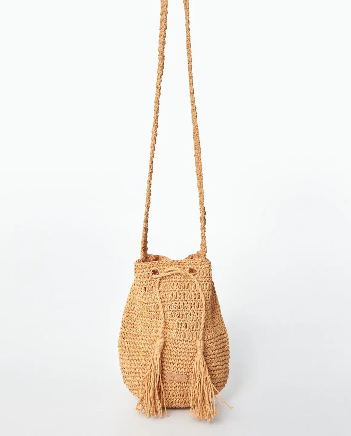 YERSE Bags^Raffia Bucket Bag Natural
