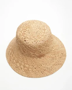 YERSE Hats^Raffia Bucket Hat Natural