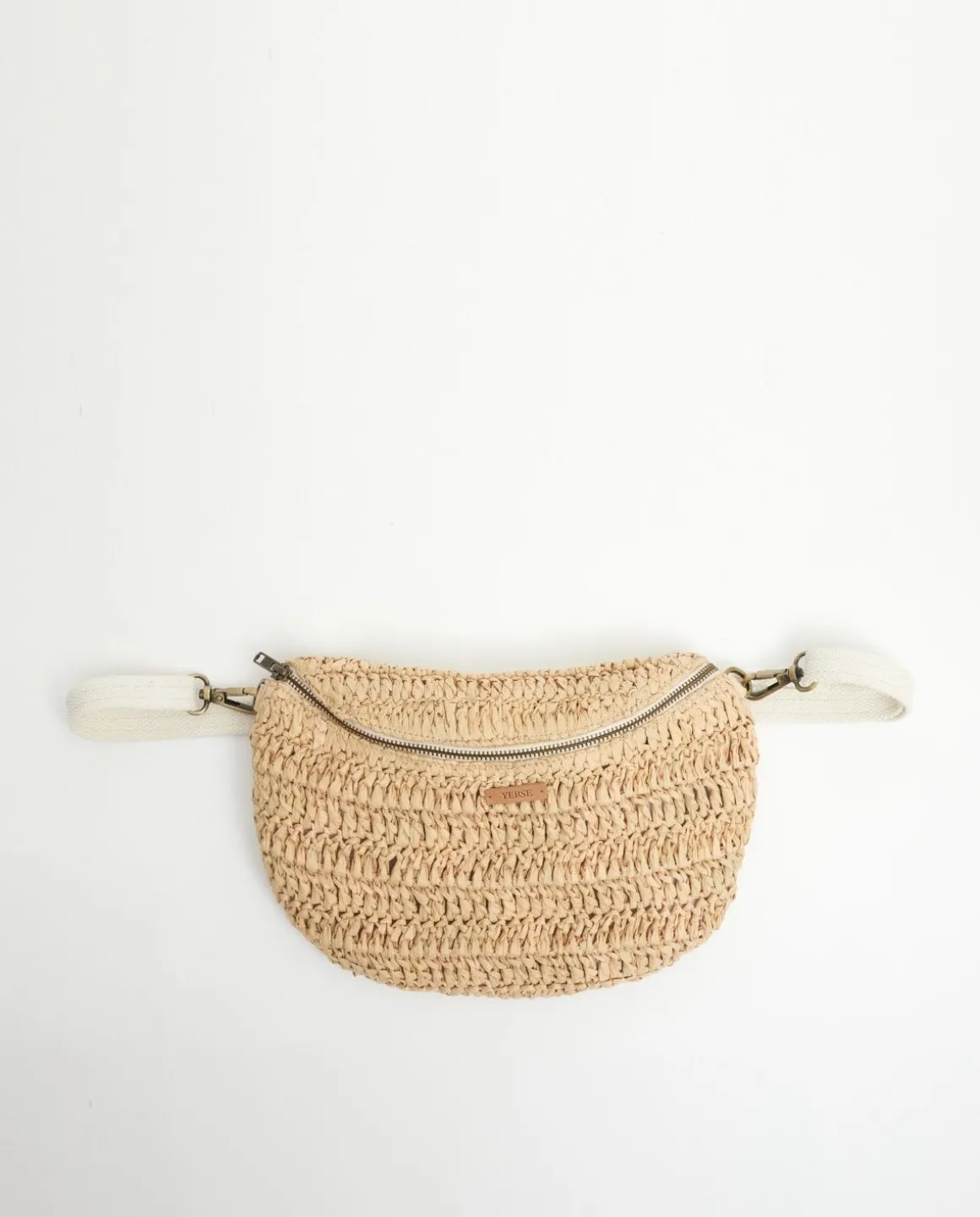 YERSE Bags^Raffia Bum Bag Natural