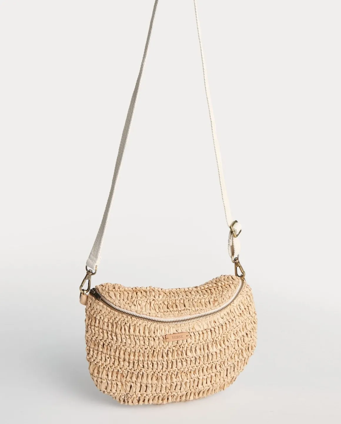 YERSE Bags^Raffia Bum Bag Natural