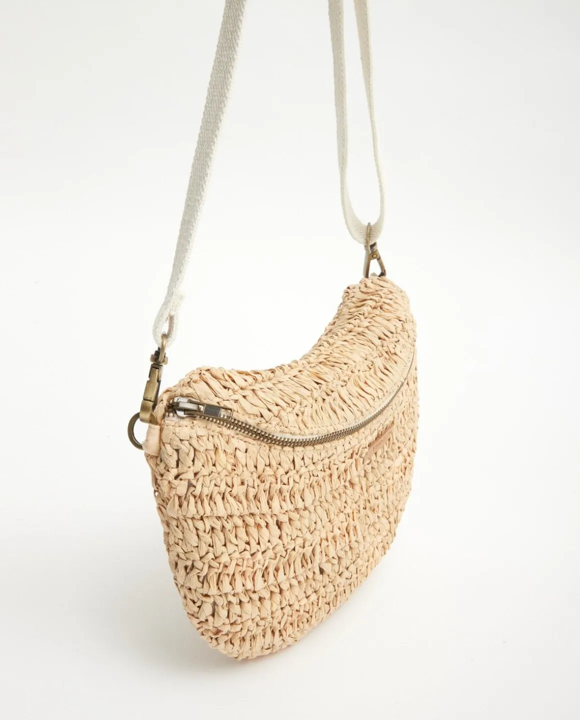YERSE Bags^Raffia Bum Bag Natural
