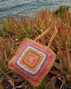 YERSE Bags^Raffia Maxi Bag Fuchsia