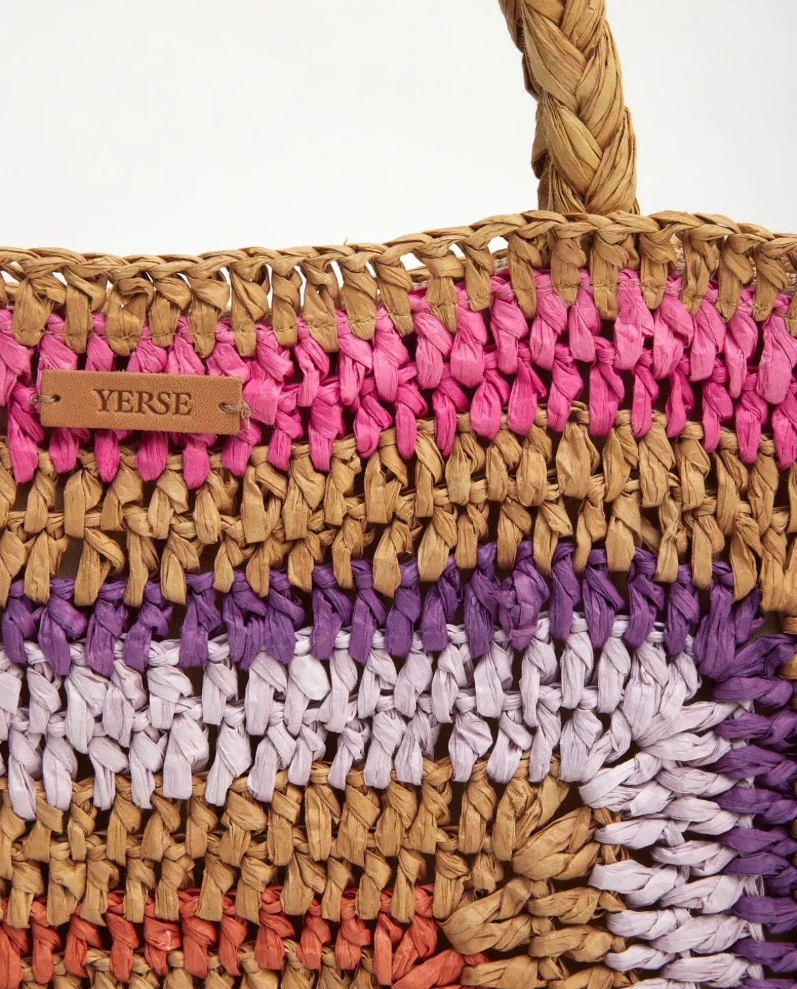 YERSE Bags^Raffia Maxi Bag Fuchsia