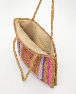 YERSE Bags^Raffia Maxi Bag Fuchsia