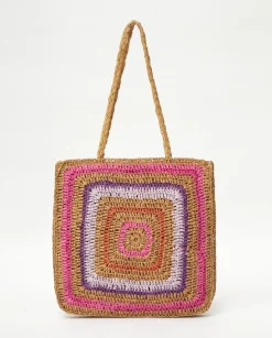 YERSE Bags^Raffia Maxi Bag Fuchsia