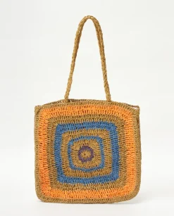 YERSE Bags^Raffia Maxi Bag Orange