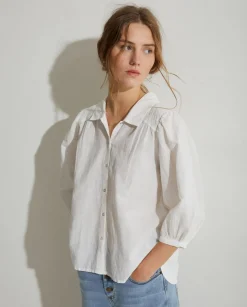 YERSE Shirts And Blouses^Romantic Cotton Blouse Ecru
