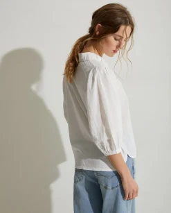 YERSE Shirts And Blouses^Romantic Cotton Blouse Ecru