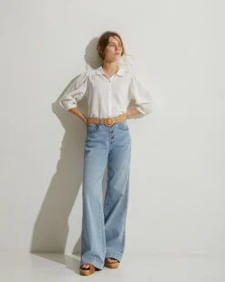 YERSE Shirts And Blouses^Romantic Cotton Blouse Ecru
