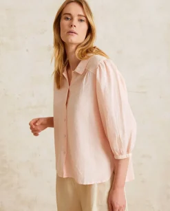 YERSE Shirts And Blouses^Romantic Cotton Blouse Pink