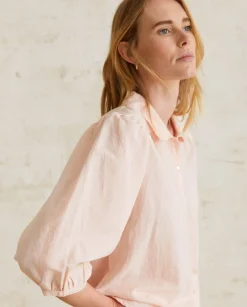 YERSE Shirts And Blouses^Romantic Cotton Blouse Pink