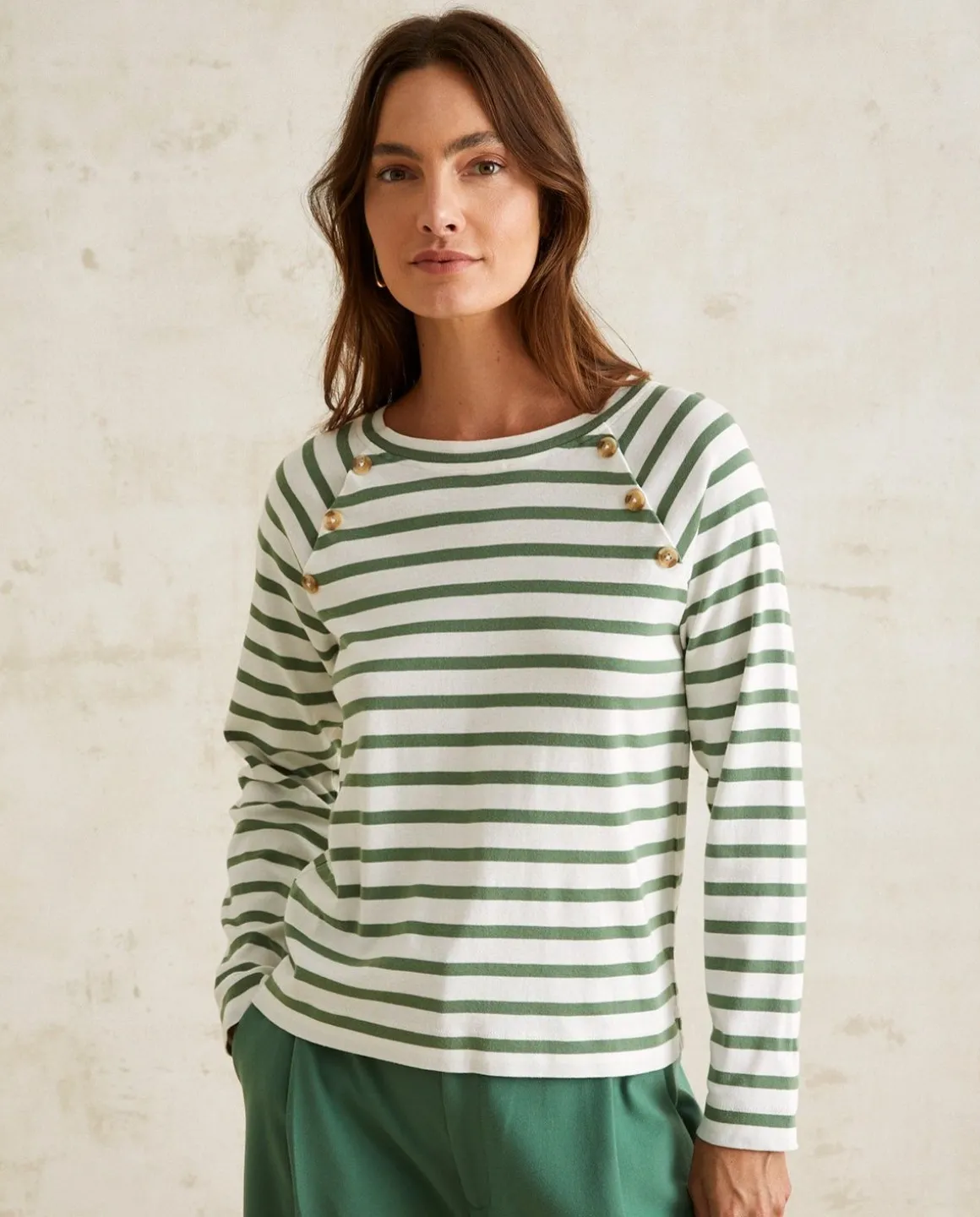 YERSE T- Shirts And Tops^Sailor Stripes T-Shirt Green