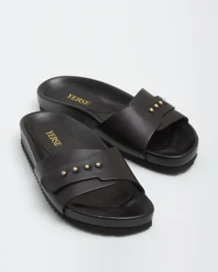 YERSE Shoes^Sandalia 100% Piel Negro