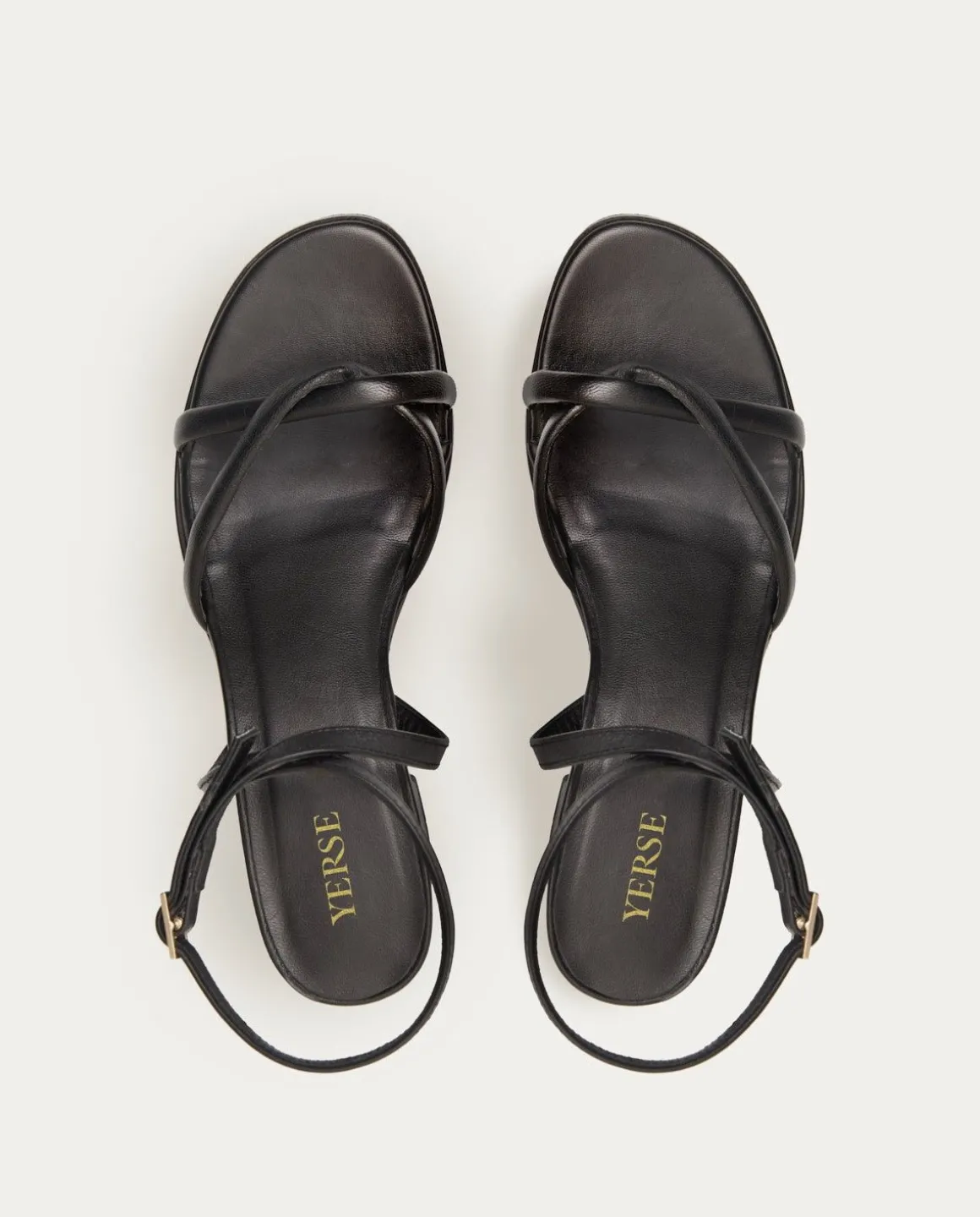 YERSE Shoes^Sandalia De Tacon Black