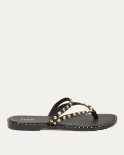 YERSE Shoes^Sandalia Tachuelas Negro