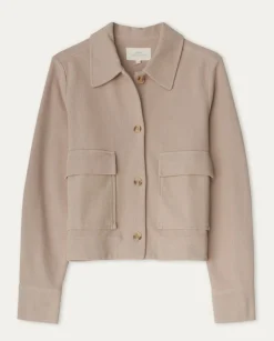 YERSE Jackets And Blazers^Short Cotton Jacket Beige