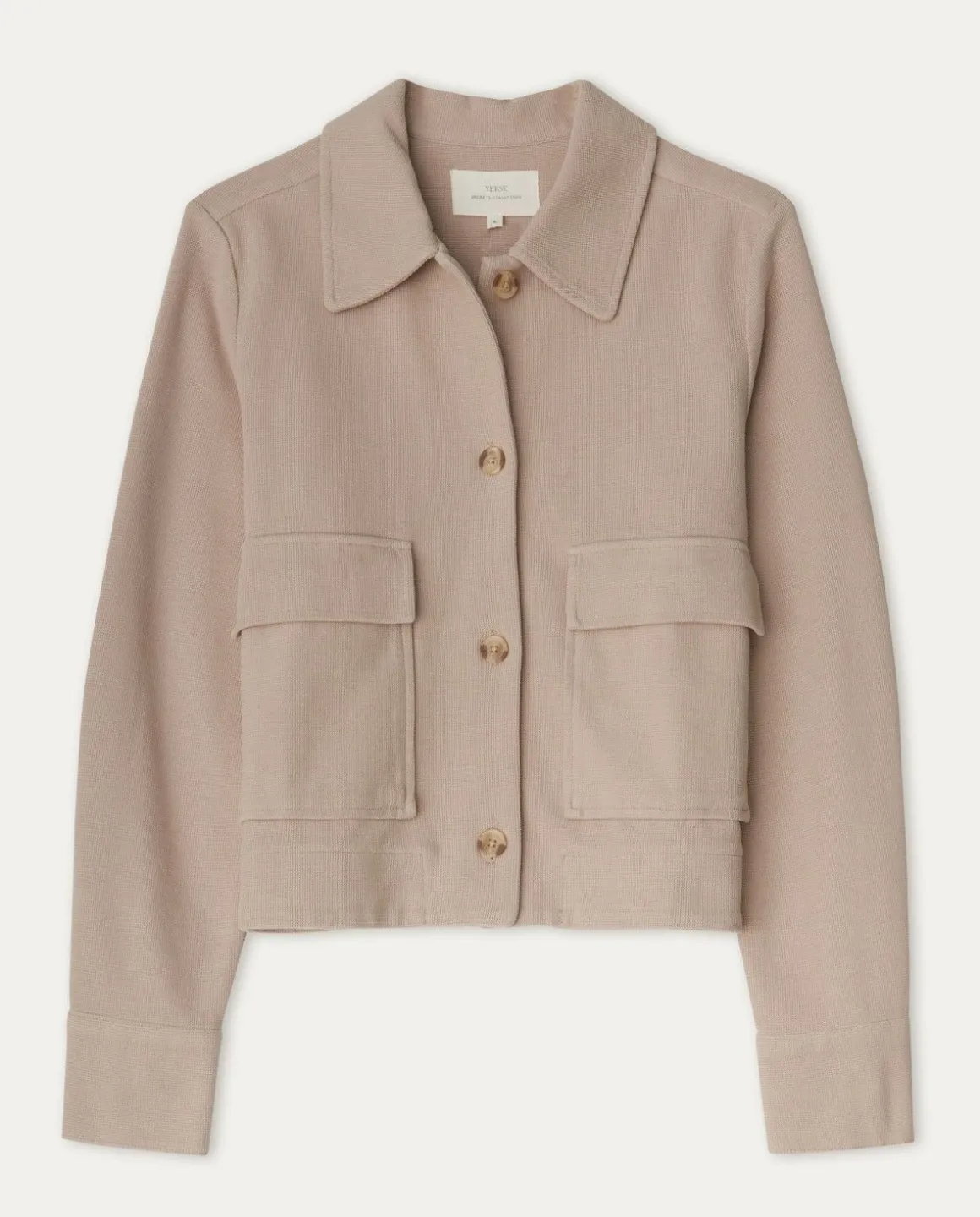 YERSE Jackets And Blazers^Short Cotton Jacket Beige