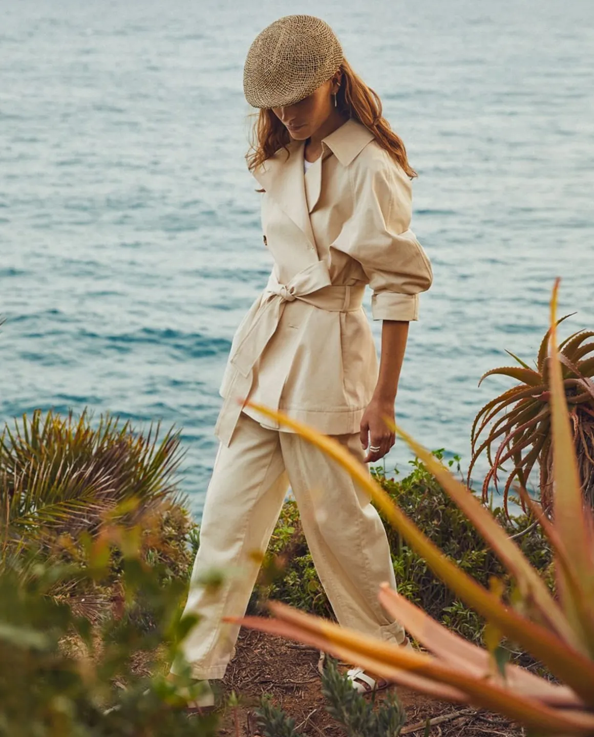 YERSE Jackets And Blazers^Short Cotton Raincoat Natural
