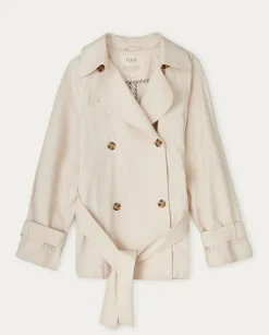 YERSE Jackets And Blazers^Short Cotton Raincoat Natural