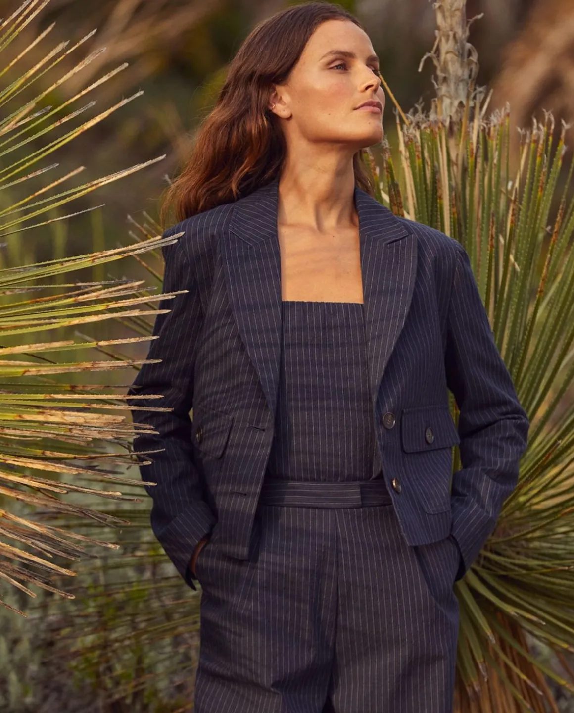 YERSE Jackets And Blazers^Short Pinstripe Sport Coat Navy