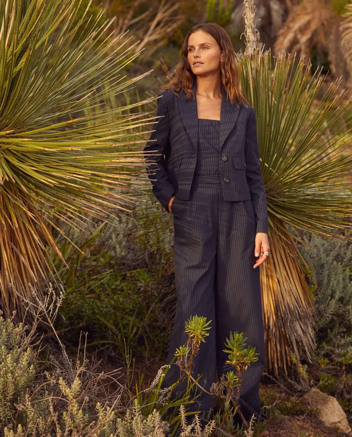 YERSE Jackets And Blazers^Short Pinstripe Sport Coat Navy