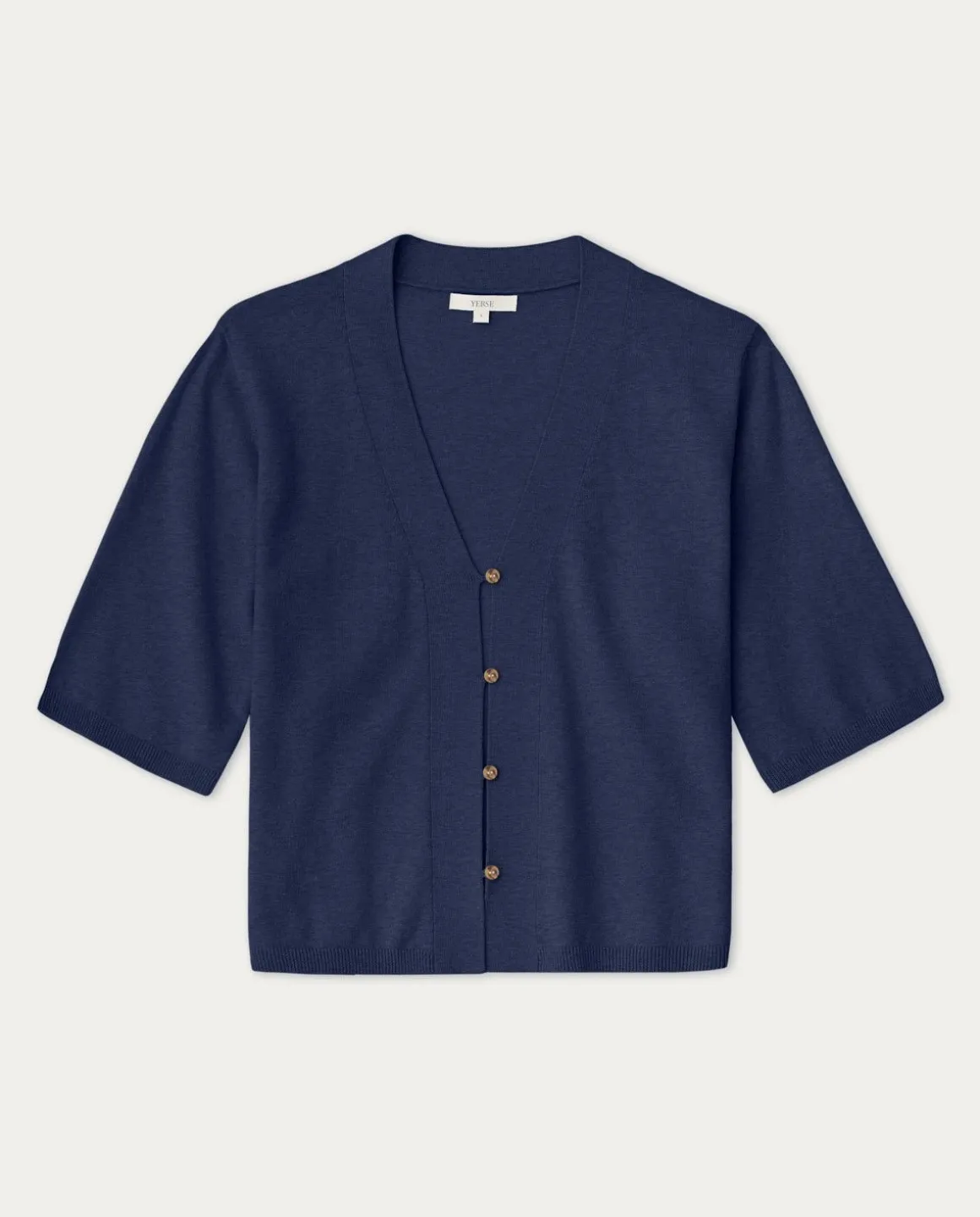 YERSE Sweaters & Cardigans^Short-Sleeve Cardigan Navy