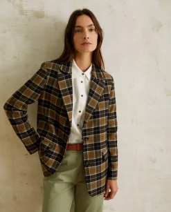YERSE Jackets And Blazers^Shoulder Pads Blazer Checks