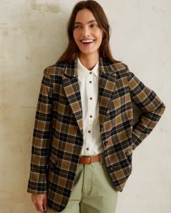 YERSE Jackets And Blazers^Shoulder Pads Blazer Checks