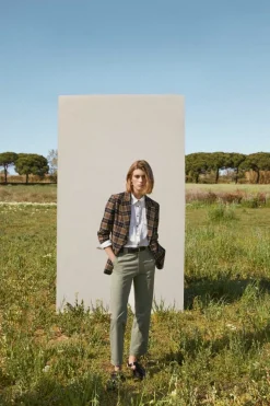 YERSE Jackets And Blazers^Shoulder Pads Blazer Checks