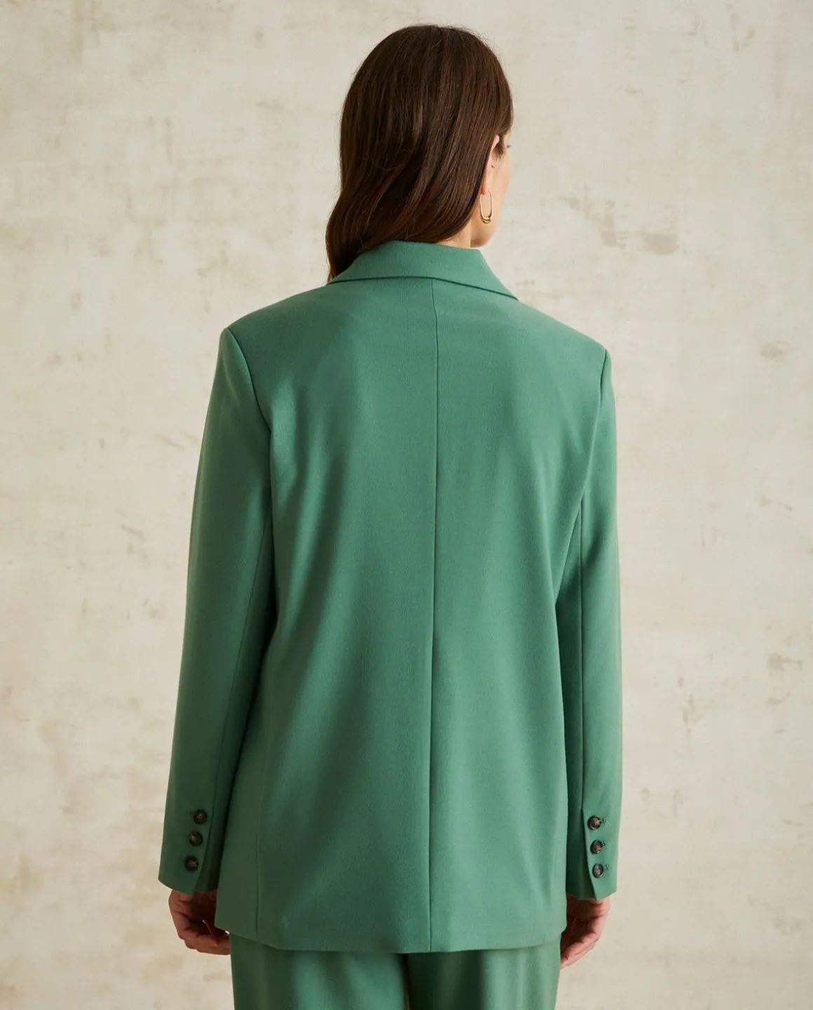 YERSE Jackets And Blazers^Shoulder Pads Blazer Green