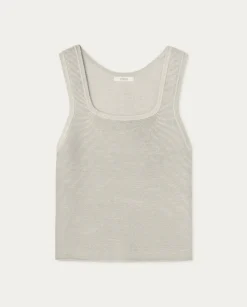 YERSE T- Shirts And Tops^Square-Neck Knit Top Natural