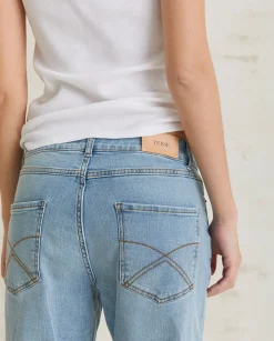YERSE Trousers And Jeans^Straight Denim Trousers Blue