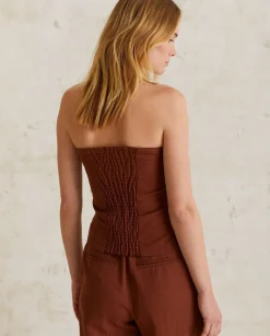 YERSE T- Shirts And Tops^Strapless Top Chocolate