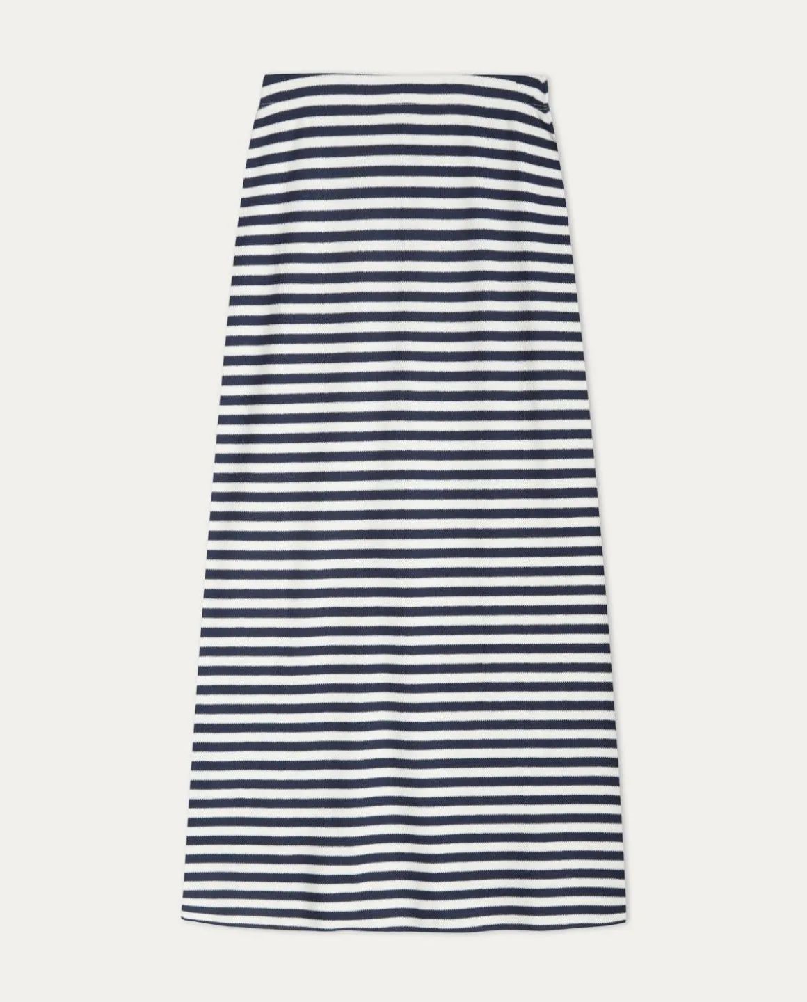 YERSE Skirts^Striped Cotton Skirt Ecru And Navy