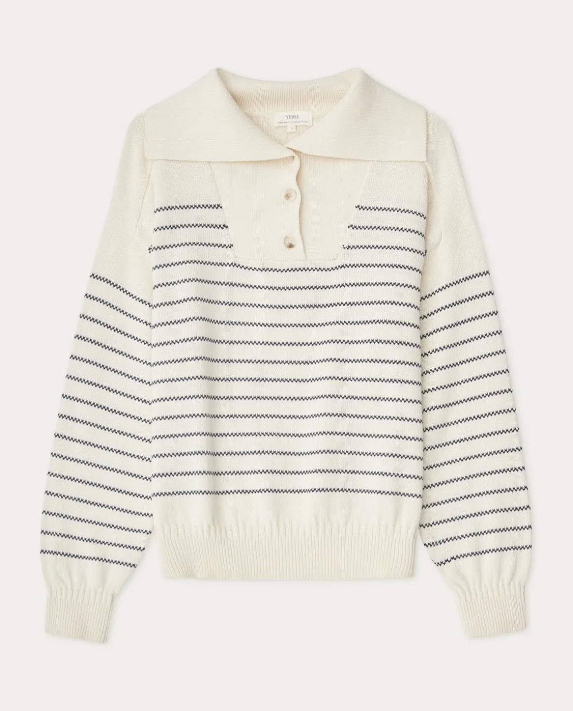YERSE Sweaters & Cardigans^Striped Cotton Sweater Navy