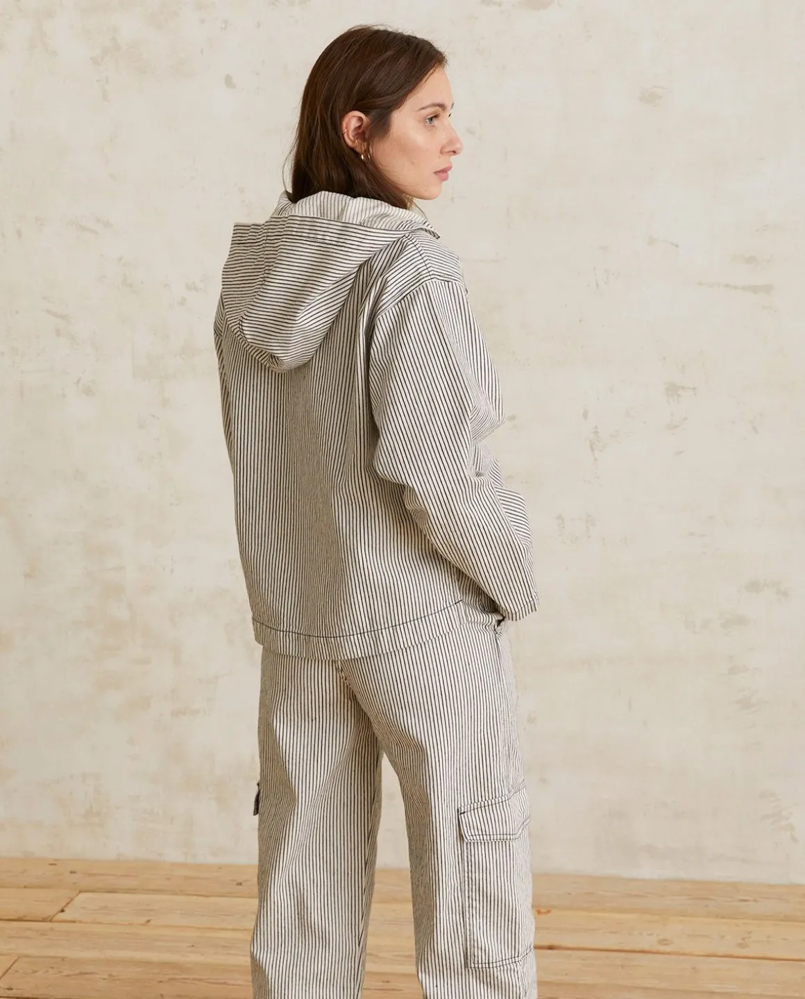 YERSE Sweaters & Cardigans^Striped Denim Sweatshirt Blue