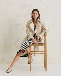 YERSE Dresses And Jumpsuits^Striped Midi Dress Black Stripes