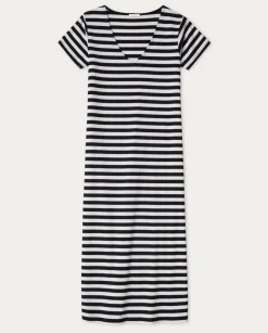 YERSE Dresses And Jumpsuits^Striped Midi Dress Black Stripes
