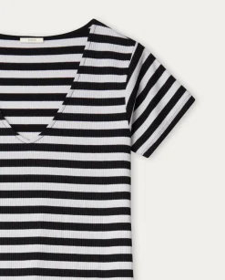 YERSE Dresses And Jumpsuits^Striped Midi Dress Black Stripes