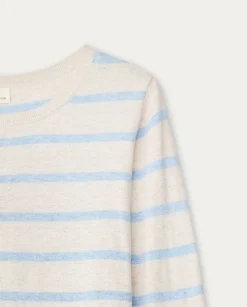 YERSE Sweaters & Cardigans^Striped Organic-Cotton Sweater Blue Stripes