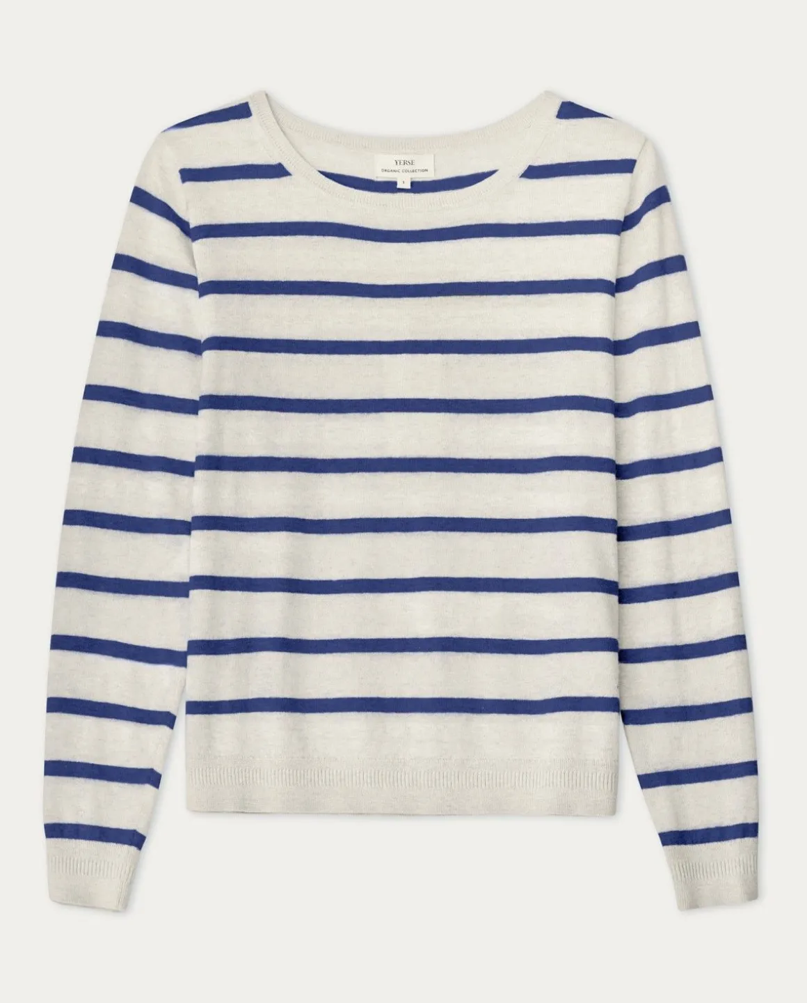 YERSE Sweaters & Cardigans^Striped Organic-Cotton Sweater Navy Stripes