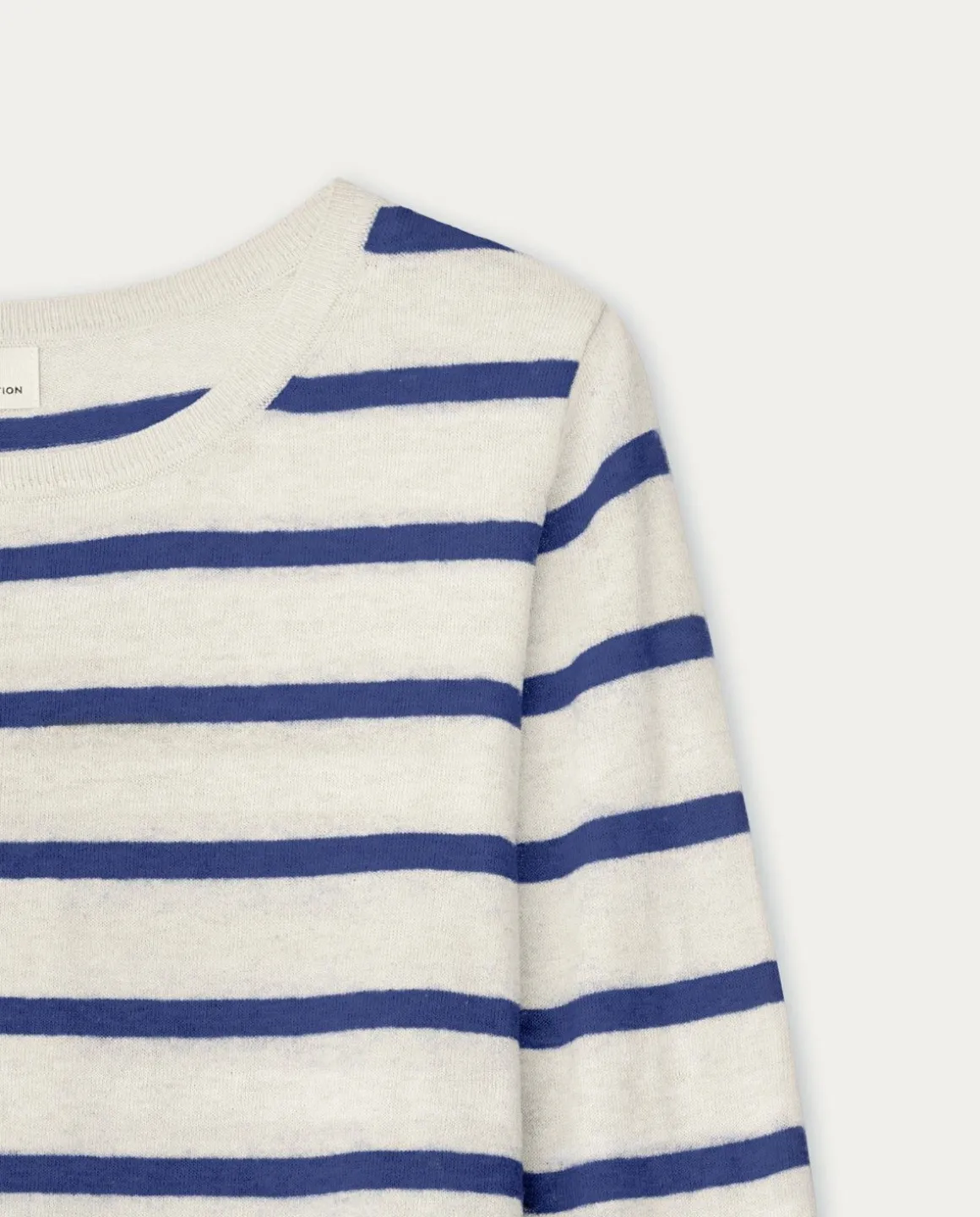 YERSE Sweaters & Cardigans^Striped Organic-Cotton Sweater Navy Stripes