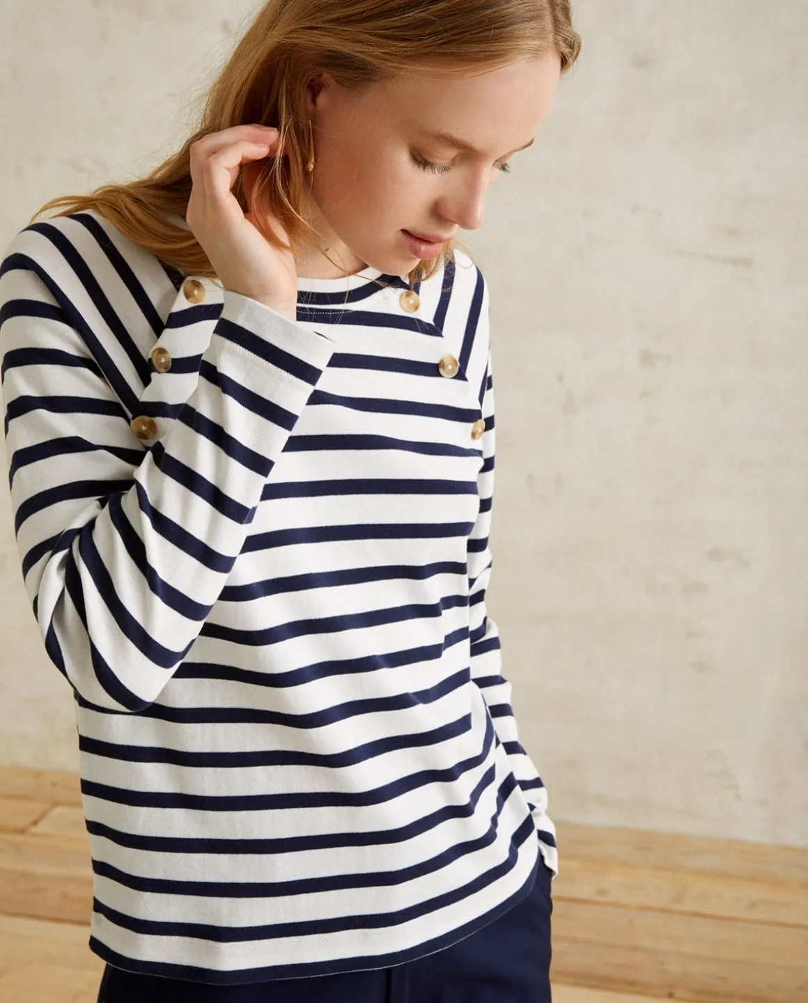 YERSE T- Shirts And Tops^Stripes T-Shirt Navy