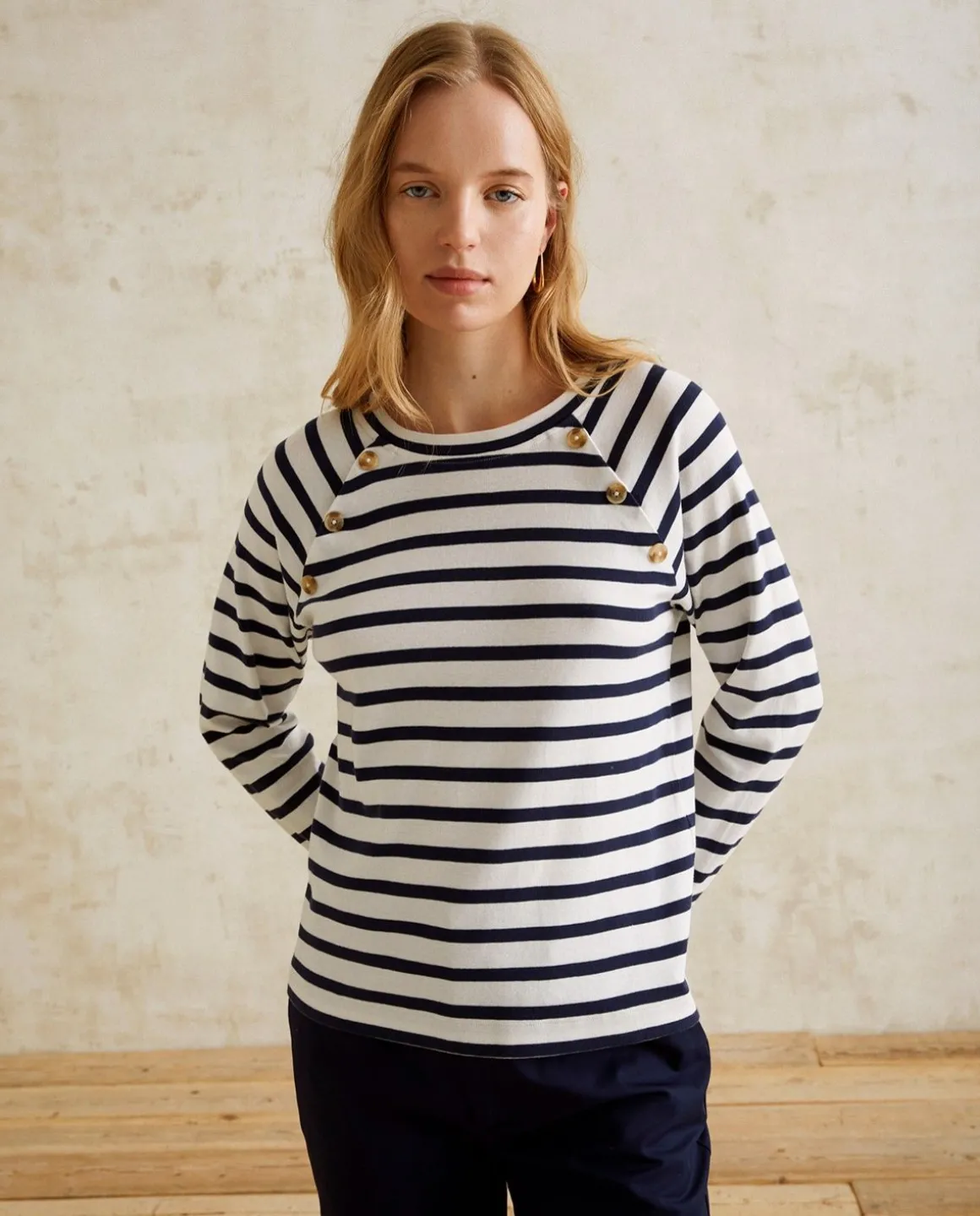 YERSE T- Shirts And Tops^Stripes T-Shirt Navy