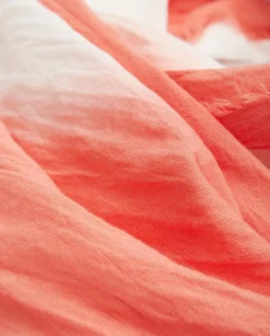 YERSE Scarves^Tie-Dye Cotton Foulard Orange