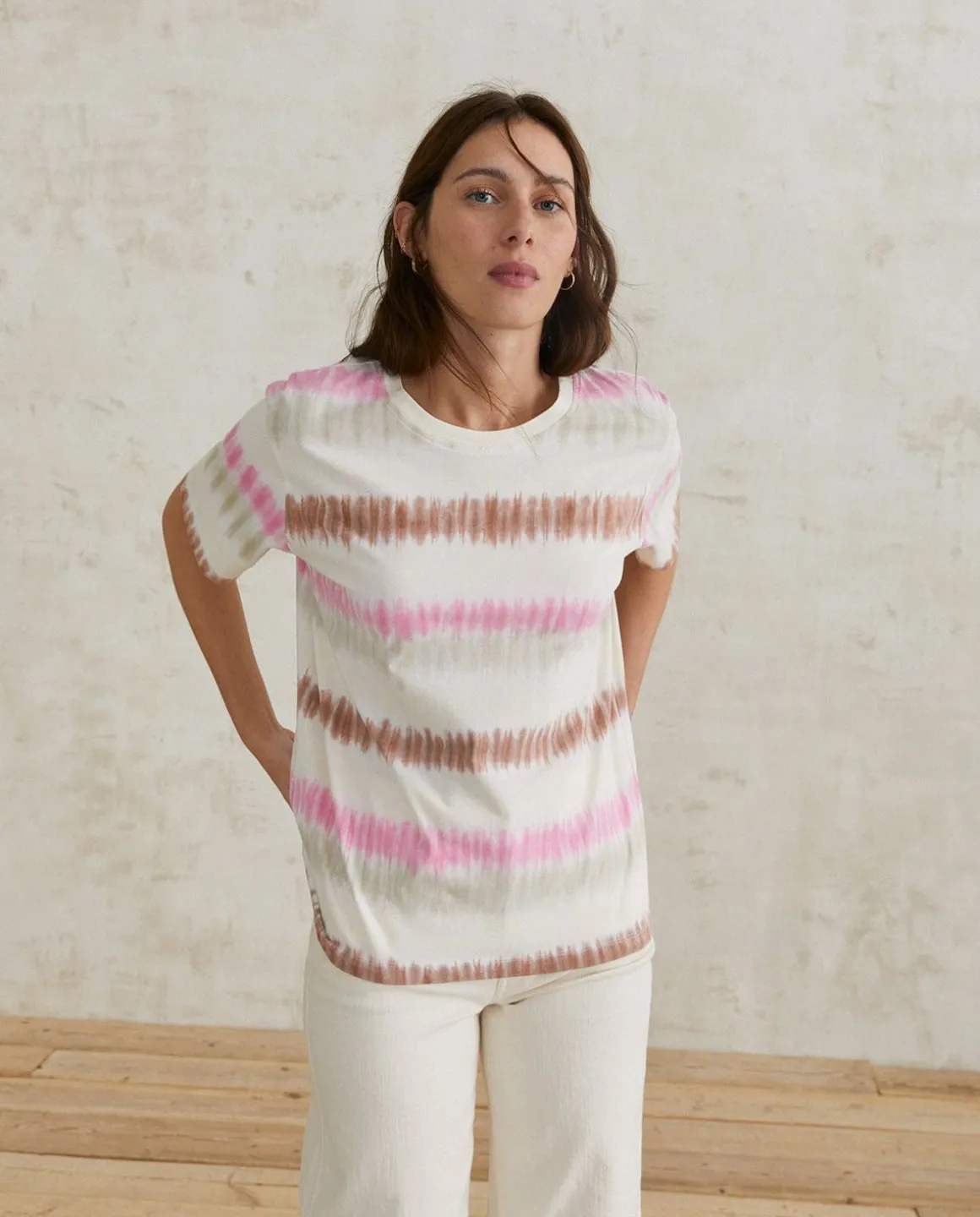 YERSE T- Shirts And Tops^Tie-Dye Cotton T-Shirt Pink