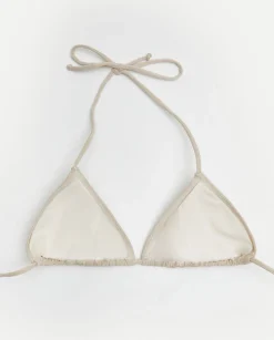 YERSE Beachwear^Triangle Bikini Top Gold