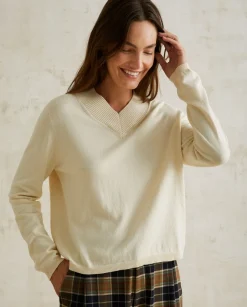 YERSE Sweaters & Cardigans^V-Neck Jumper Ecru